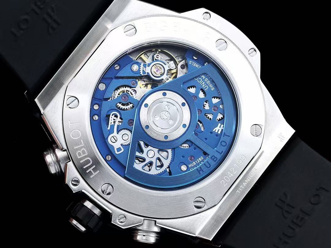  HUBLOT ウブロ ウニコ チタニウム ブルーセラミック