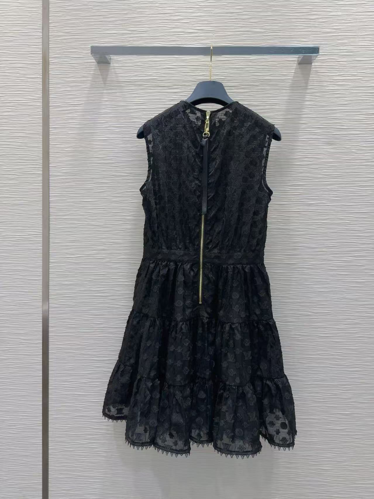 Louis vuitton モノグラム フィルクーペ ティアードドレス