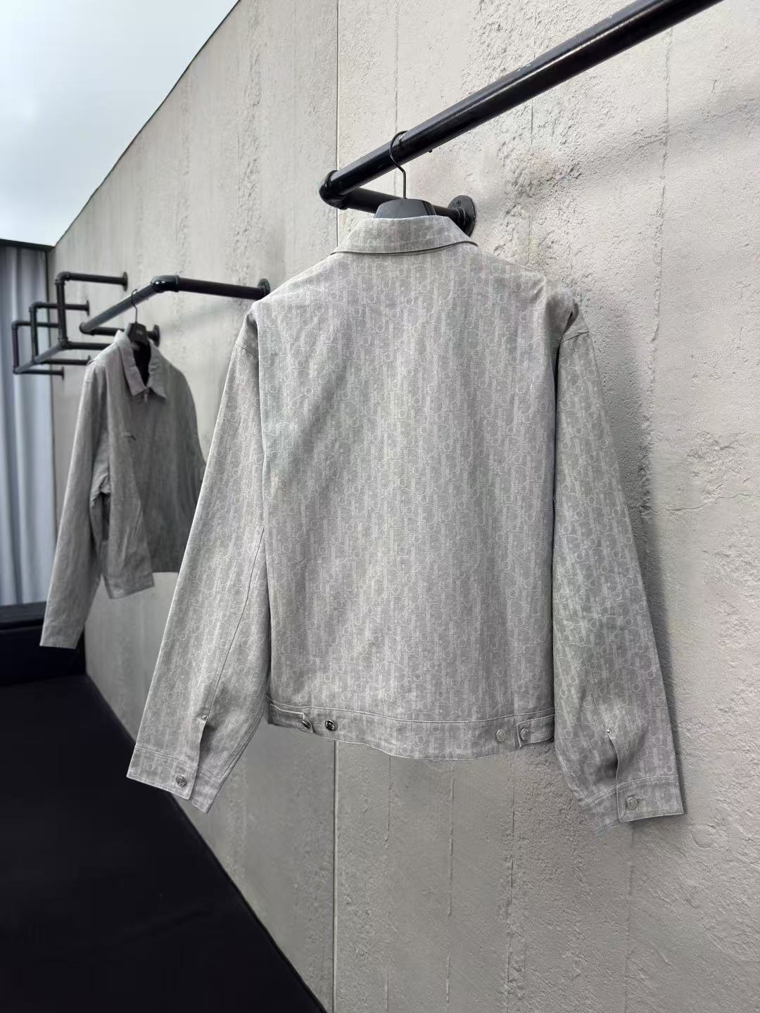 DIOR ジップ ブルゾンジャケット ディオール オブリーク コットンデニム