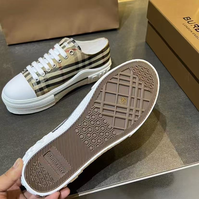 Burberry チェック コットンスニーカー