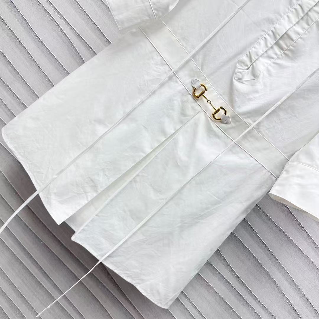 GUCCI ホースビット コットンポプリン シャツドレス