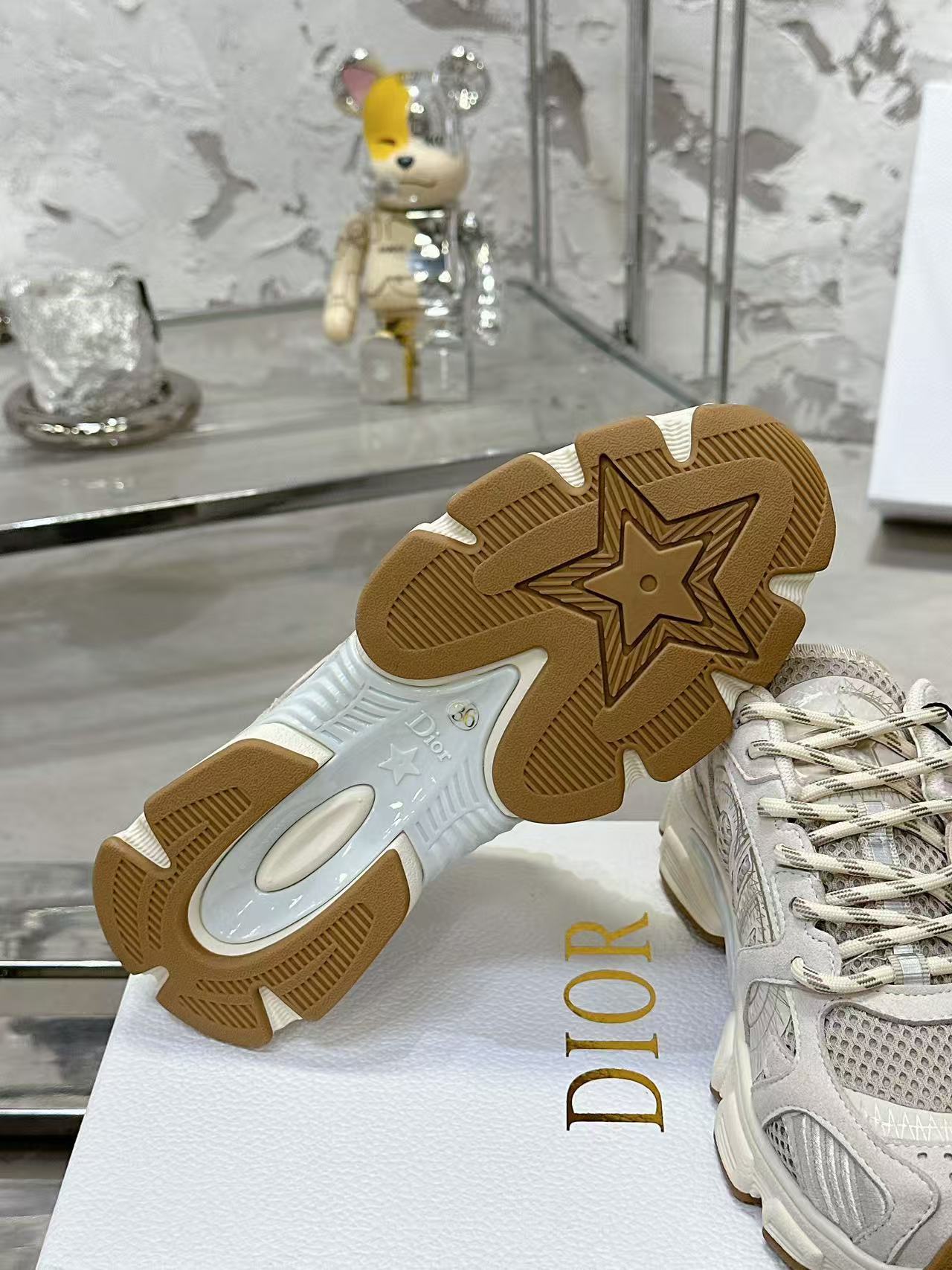 Dior Chrono スニーカー メッシュ & スエードカーフスキン