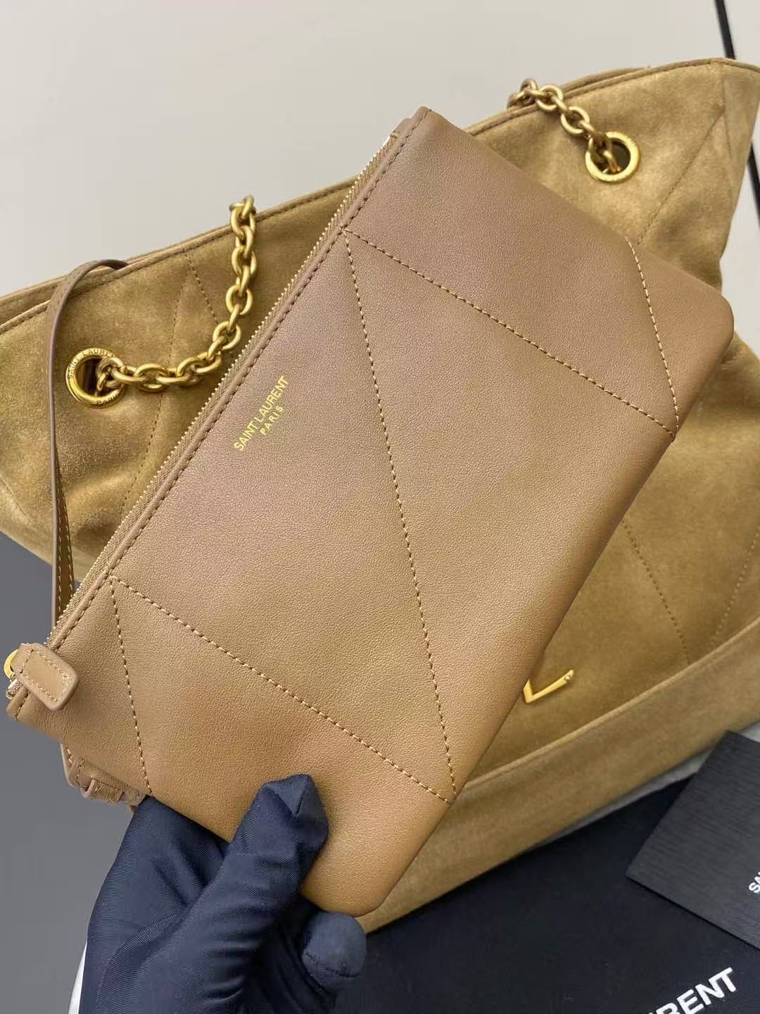 Saint Laurent サンローラン ジェイミー ショッピング スモール（スエード）