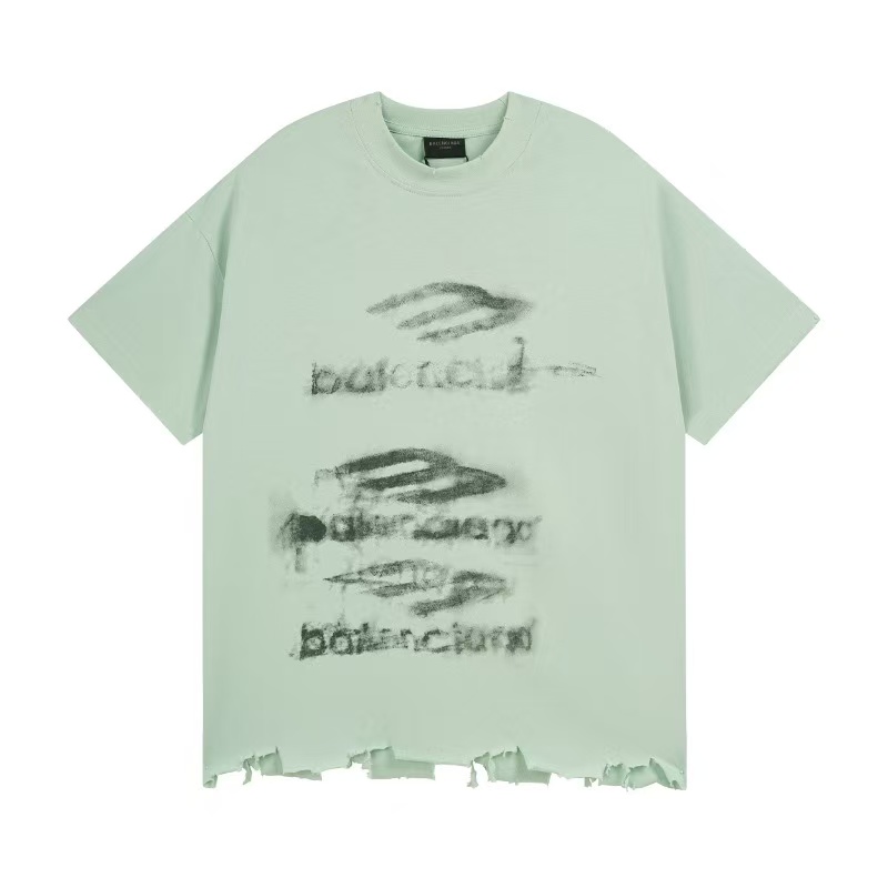 Balenciaga DIY IMPRINT CROPPED Tシャツ で セージグリーン
