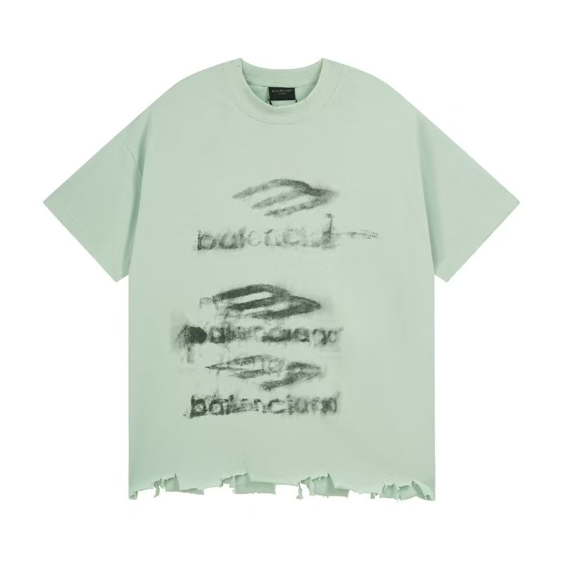 Balenciaga DIY IMPRINT CROPPED Tシャツ で セージグリーン