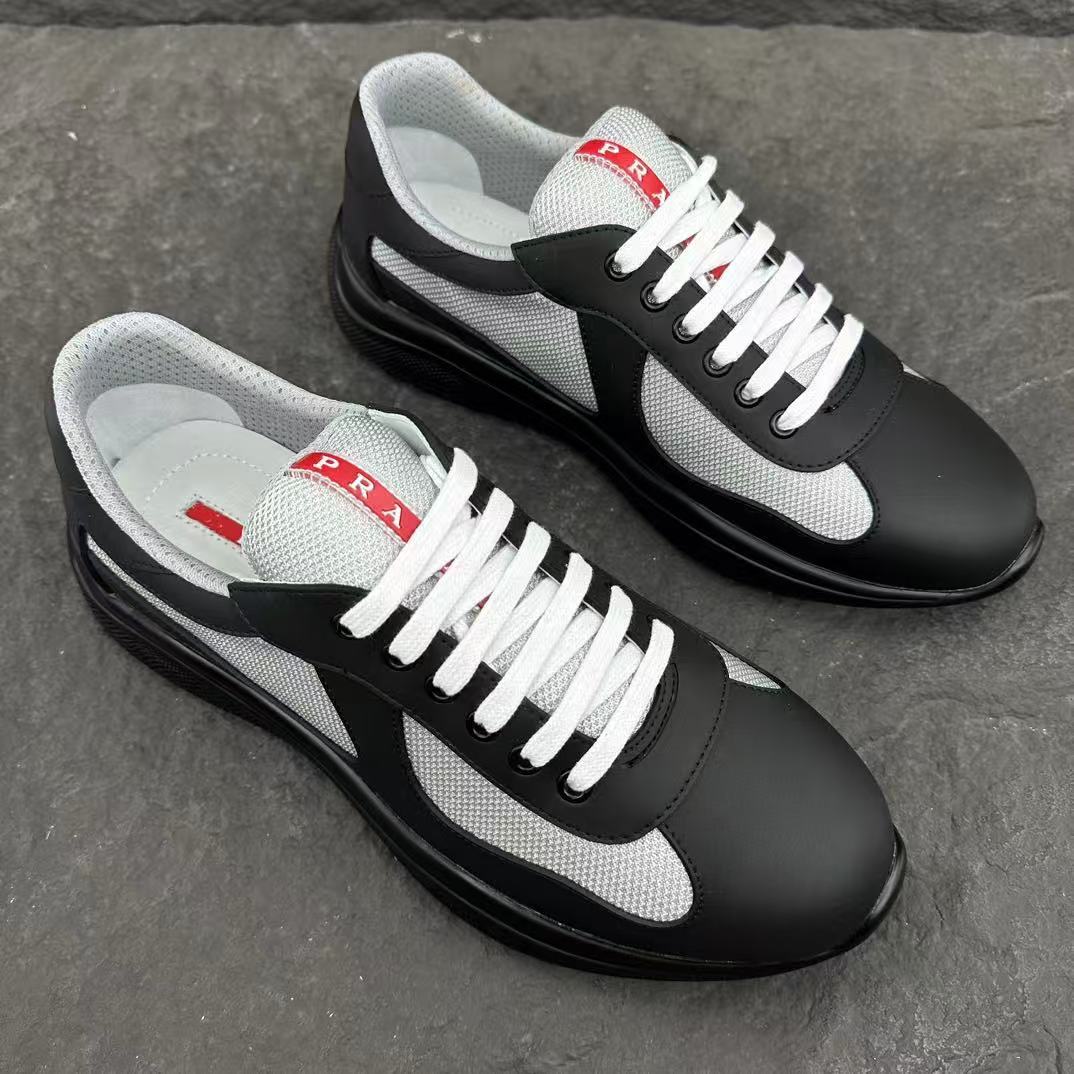 Prada プラダ アメリカズカップ ソフトラバーxバイクファブリック スニーカー