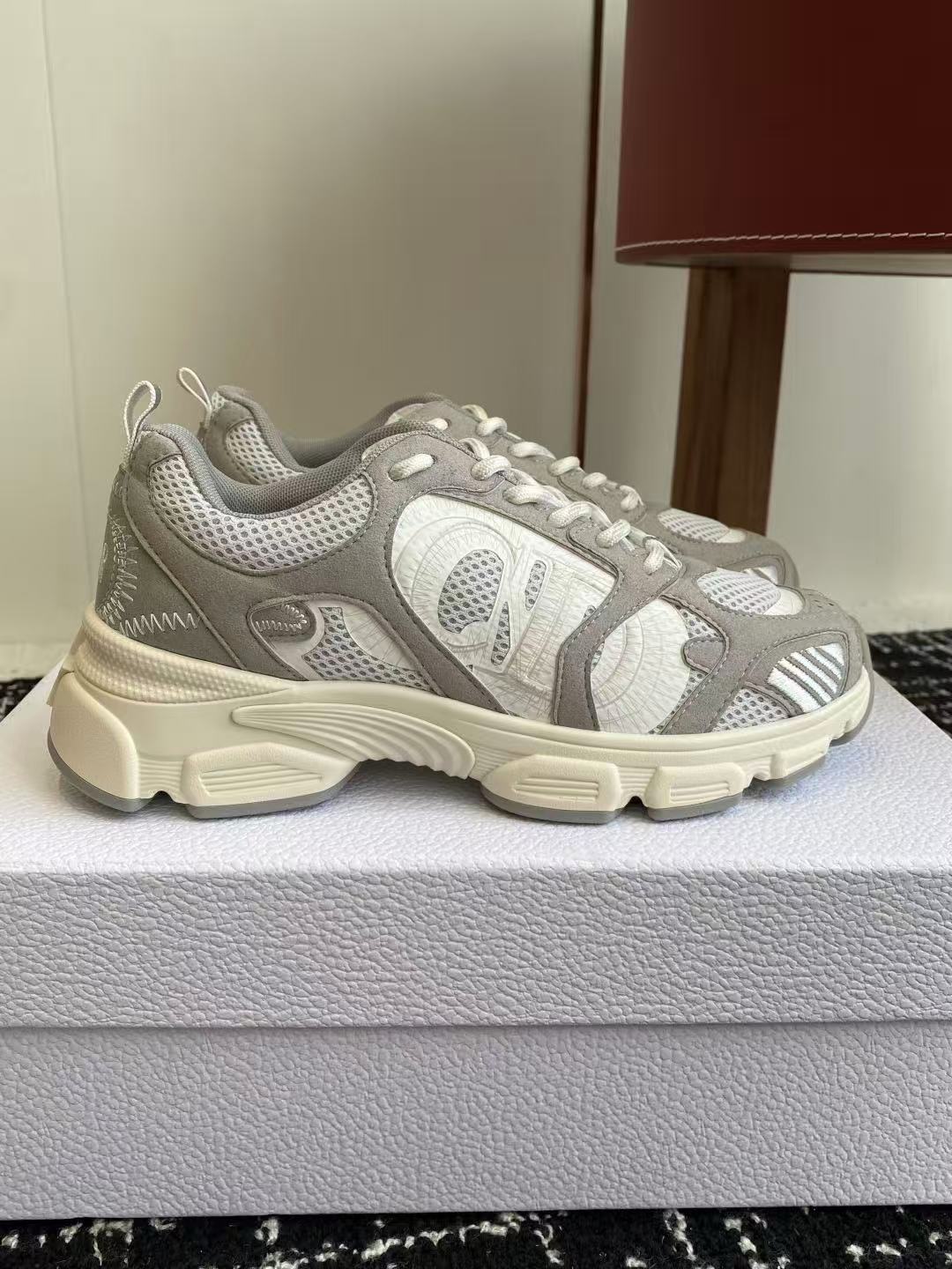 Dior Chrono スニーカー メッシュ & スエードカーフスキン