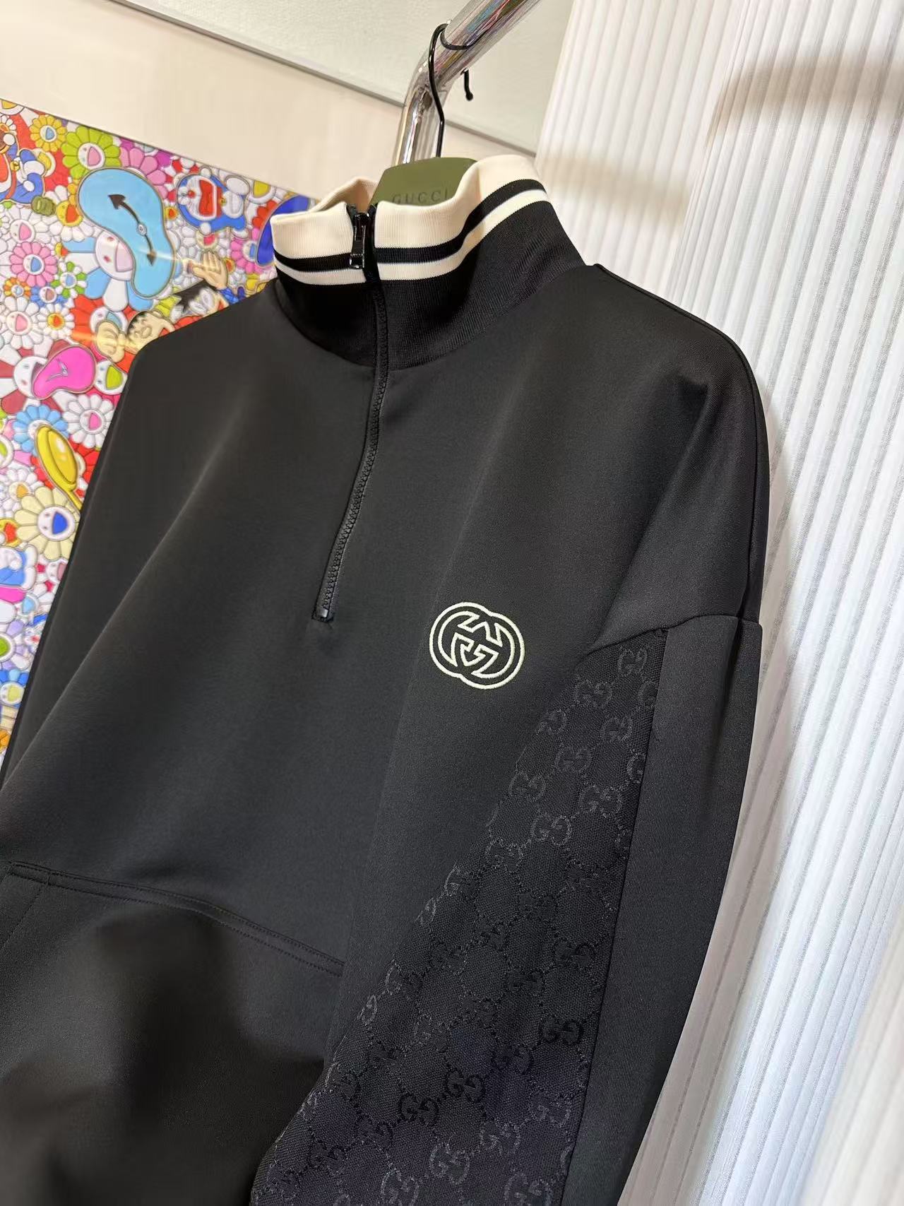 GUCCI テクニカルジャージー ハーフジップジャケット