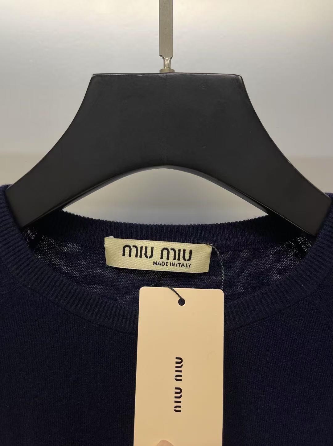 MIUMIU ウール クルーネック セーター