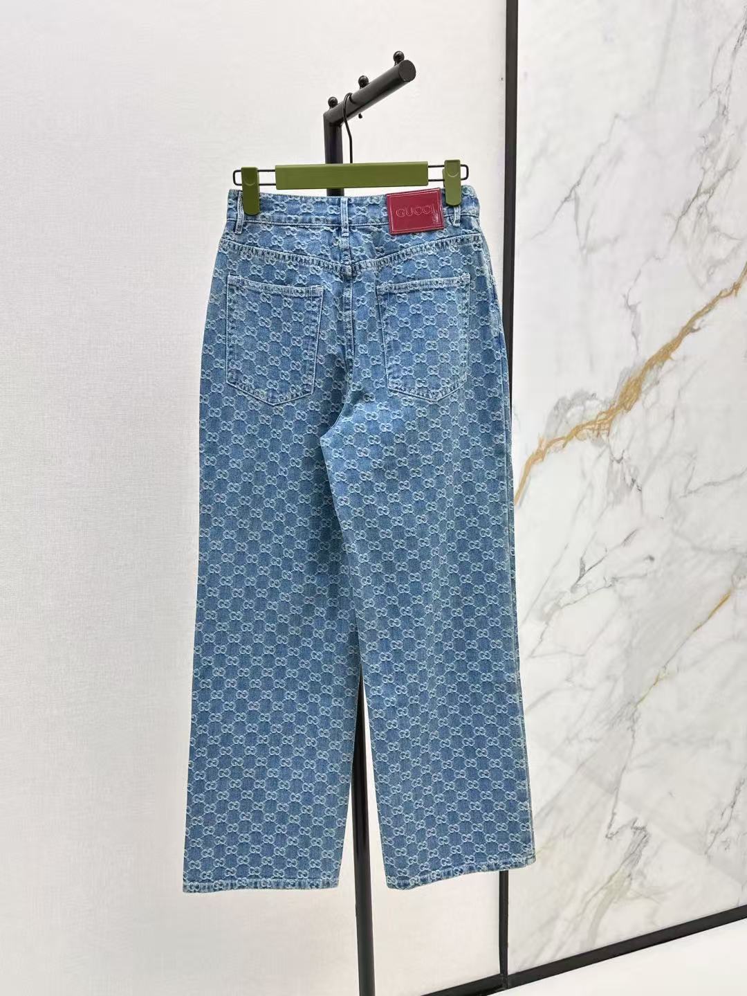 GUCCI GGデニムジャカード パンツ