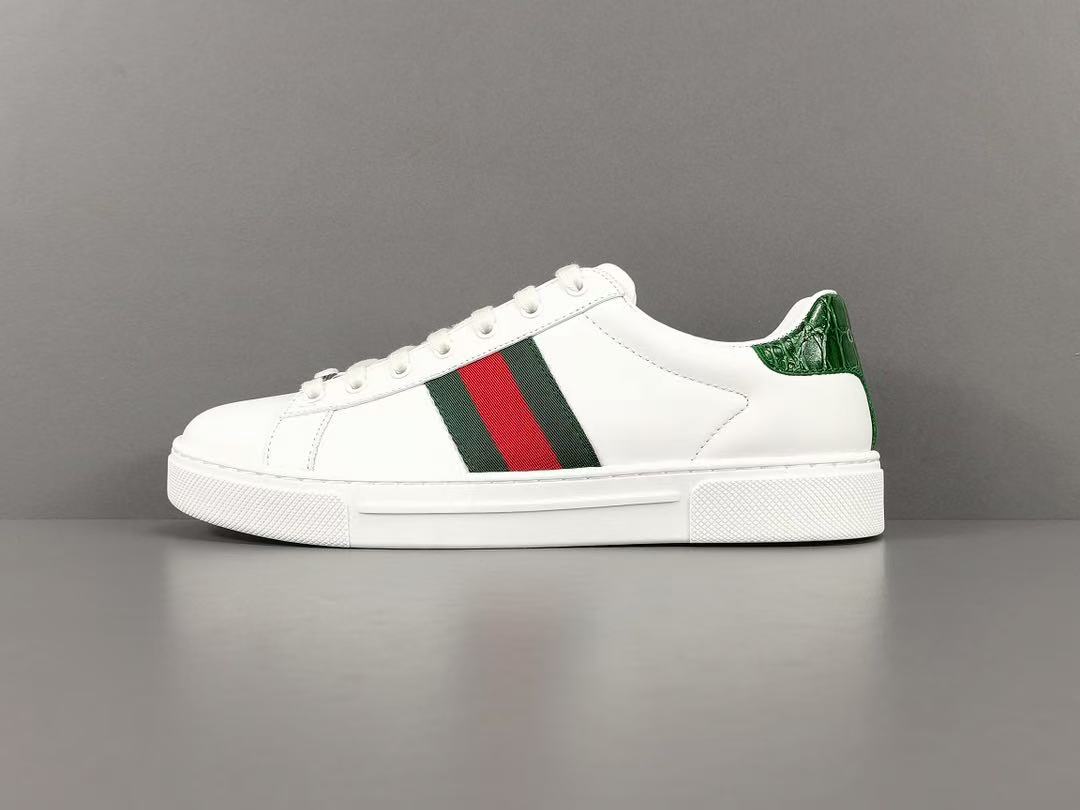 GUCCI 〔エース〕ウェブ ストライプ メンズ スニーカー