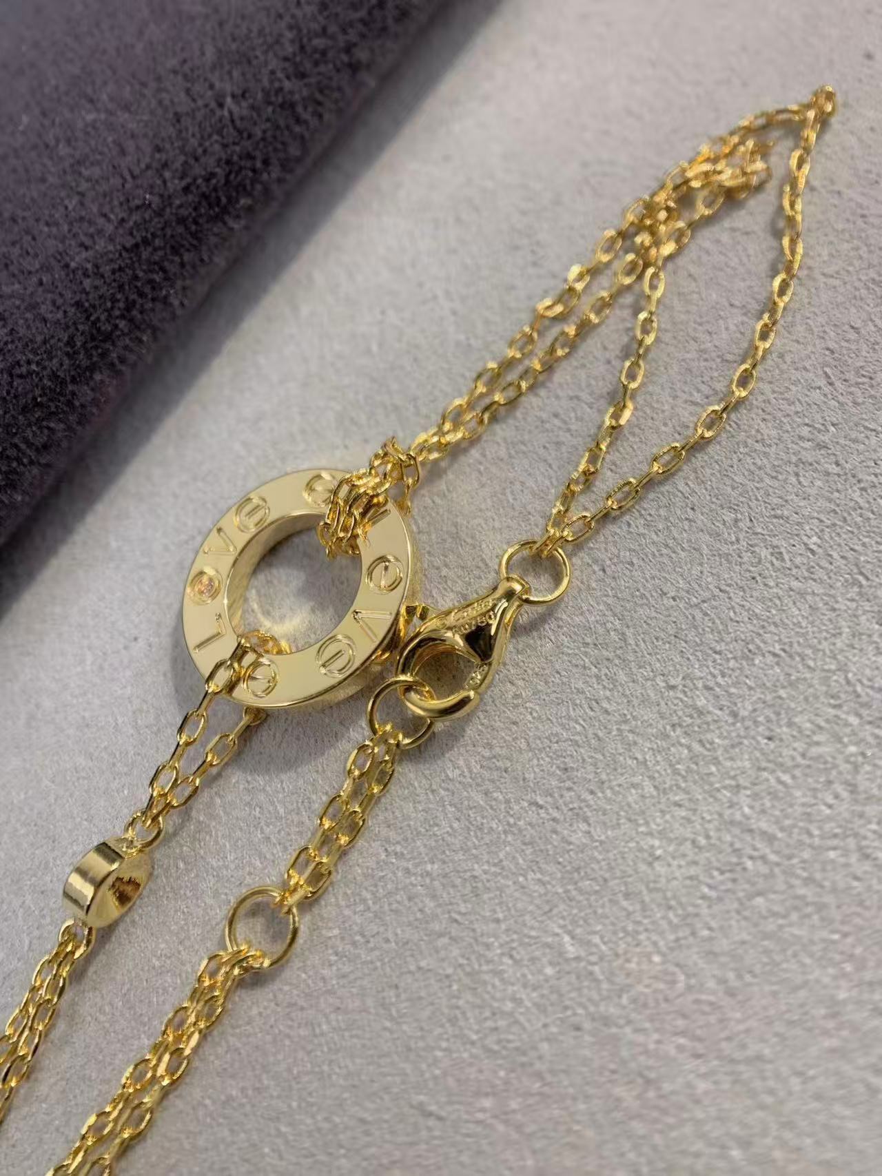 Cartier Love ブレスレット、チェーン、ダイヤモンド2石