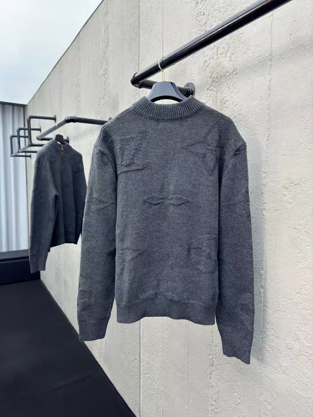 Louis vuitton モノグラムジャカードウールハーフジッププルオーバー