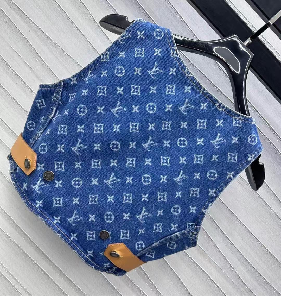 Louis vuitton モノグラム デニム クロップトップ