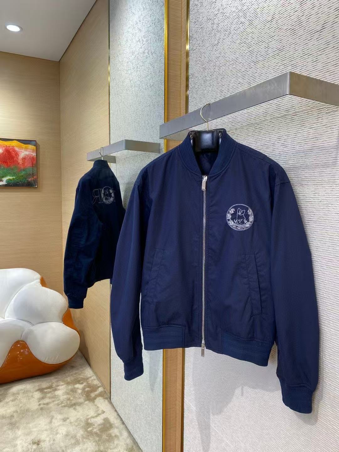 DIOR AND HYLTON NEL ボンバージャケット コットンブレンド