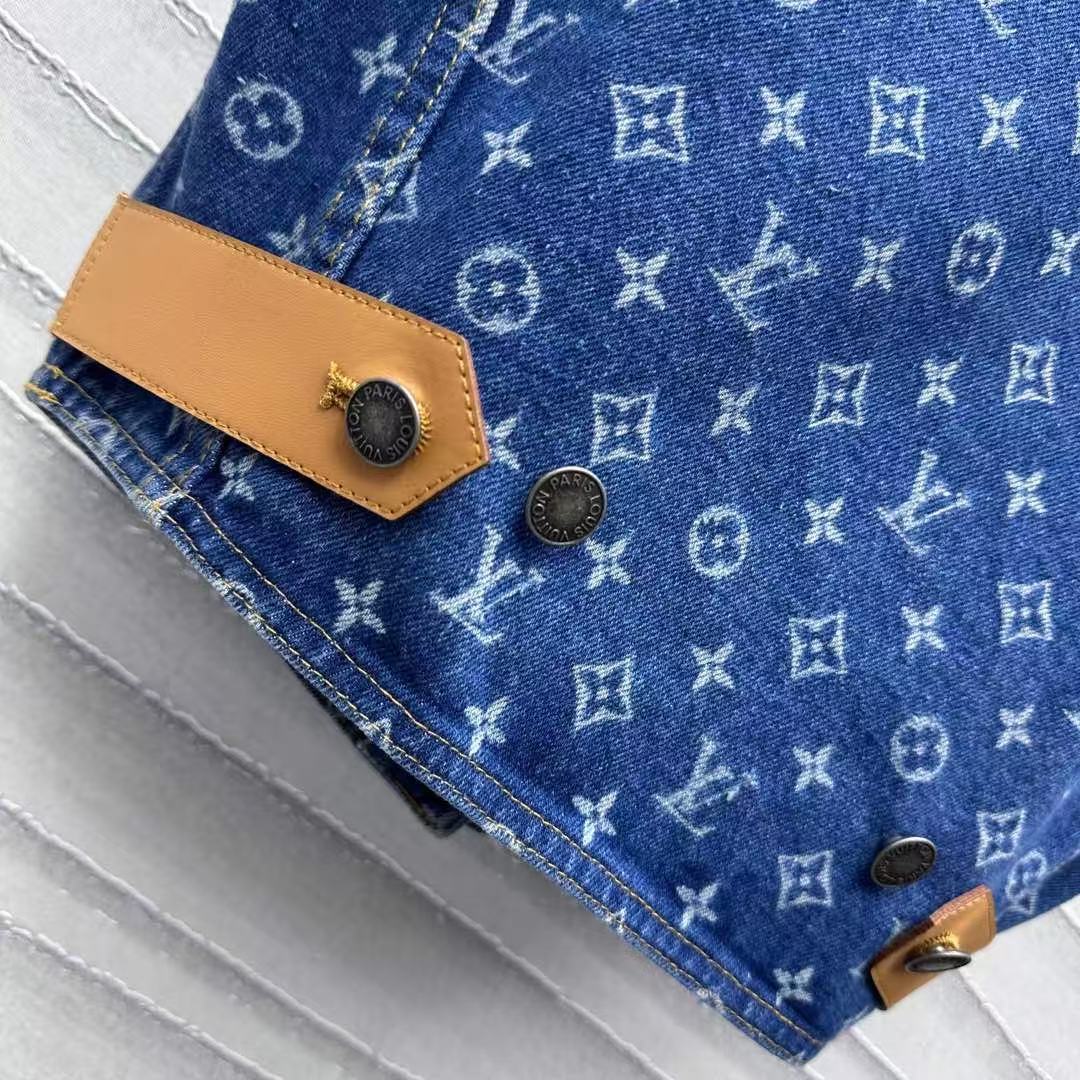 Louis vuitton モノグラム デニム クロップトップ