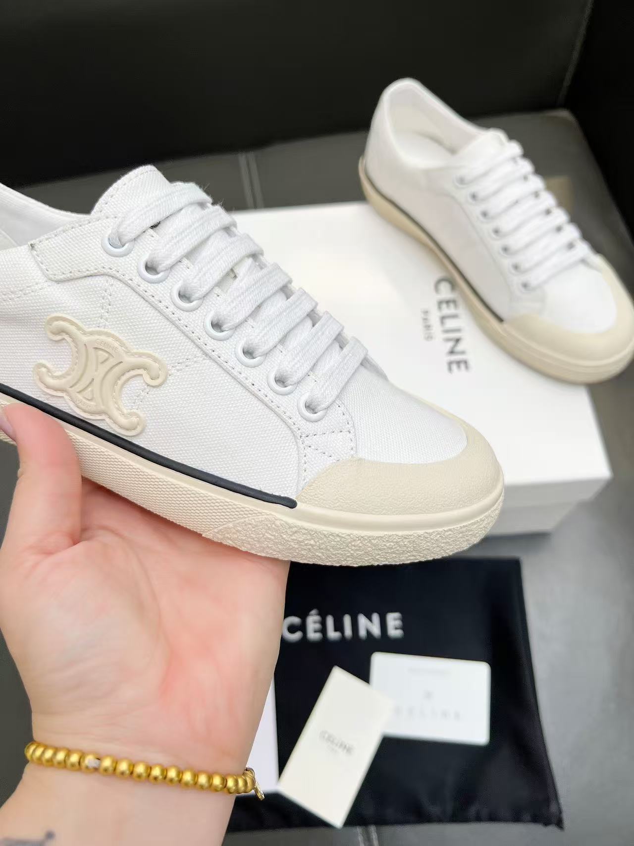 CELINE アラン トリオンフ スニーカー / キャンバス