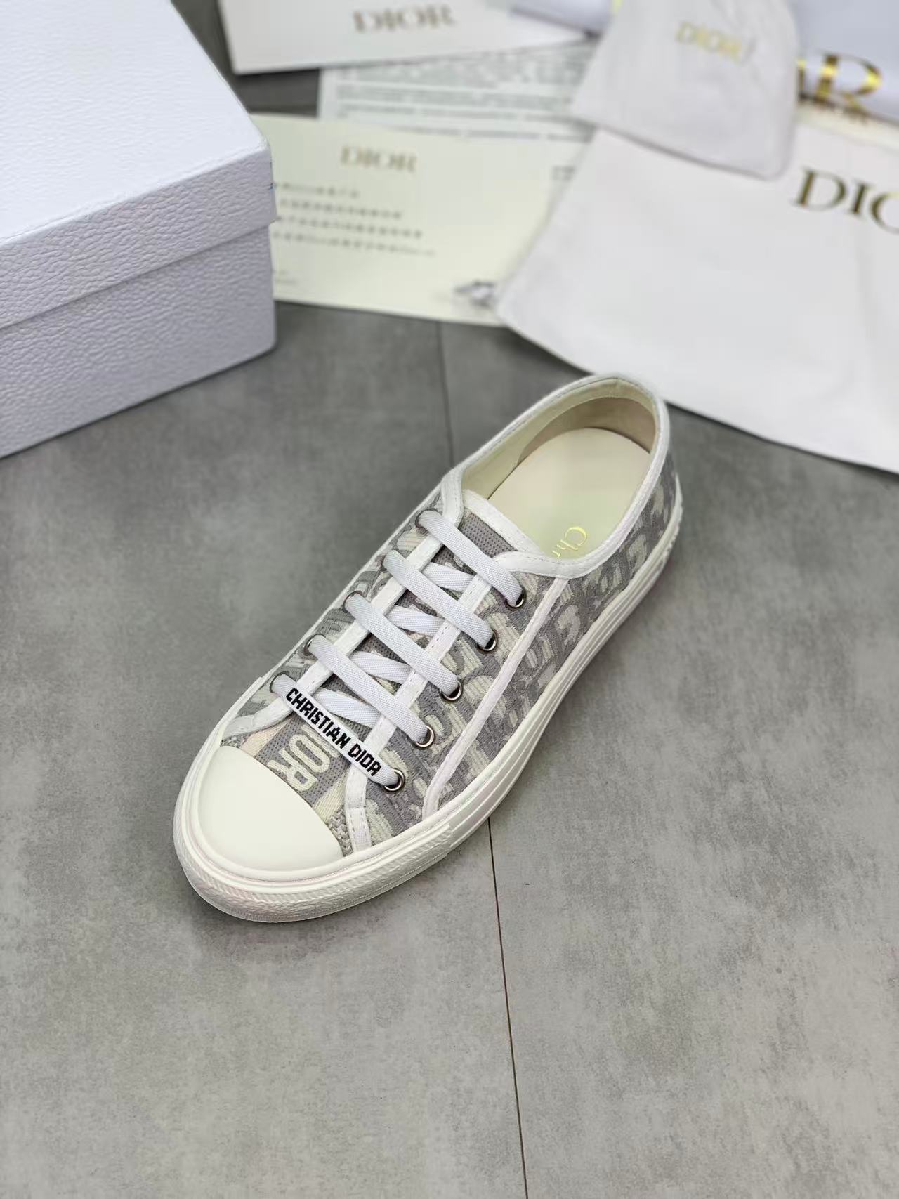 Walk'n'Dior スニーカー ディオール オブリーク エンブロイダリー コットン