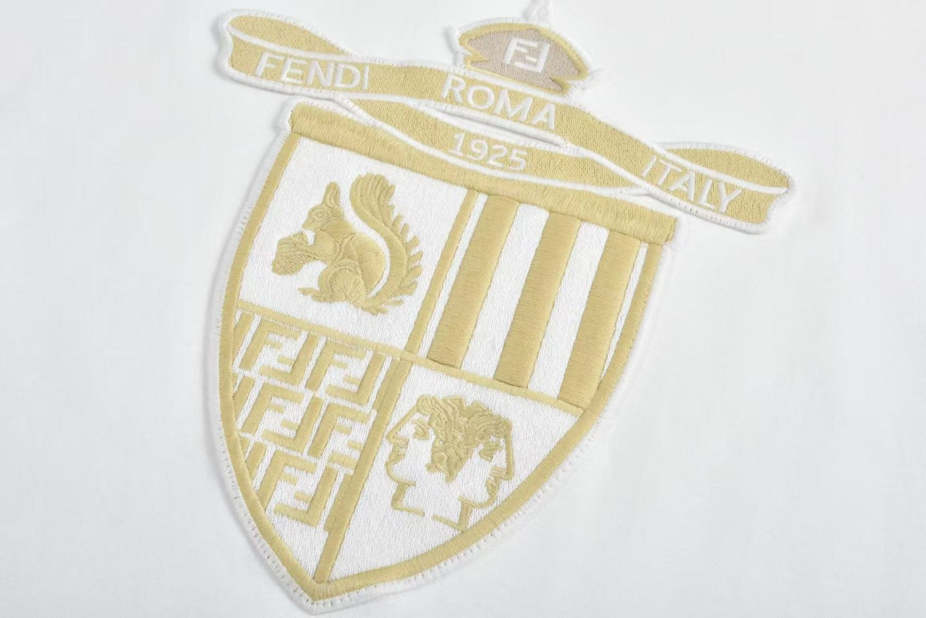 Fendi ホワイトコットン Tシャツ