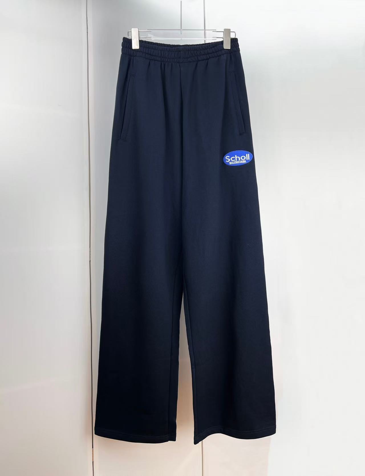 Balenciaga ブラック の メンズ BALENCIAGA I SCHOLL BAGGY スウェットパンツ