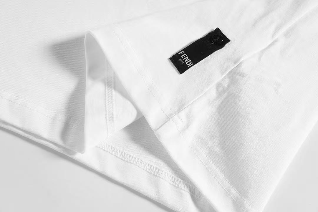 Fendi ホワイトコットン Tシャツ
