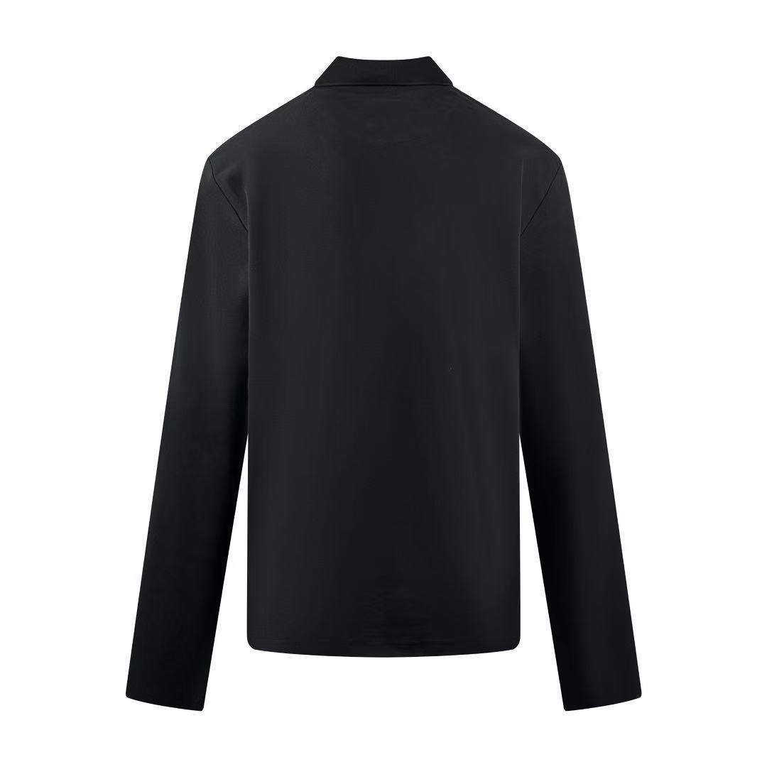 Prada 長袖 ピケx Re-Nylon ポロシャツ