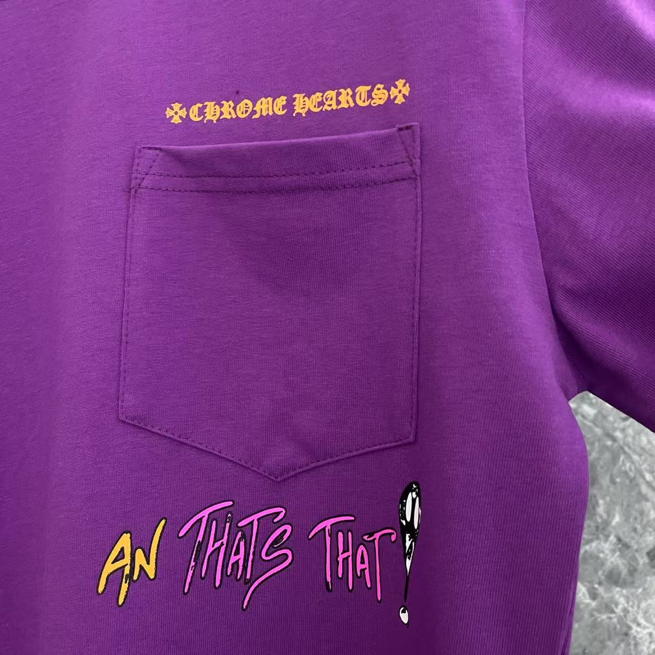 CHROME HEARTS 紫 長袖Tシャツ