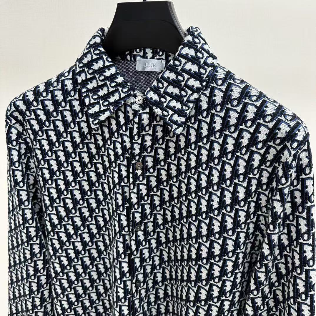 DIOR オーバーシャツ ディオール オブリーク コットンジャカード
