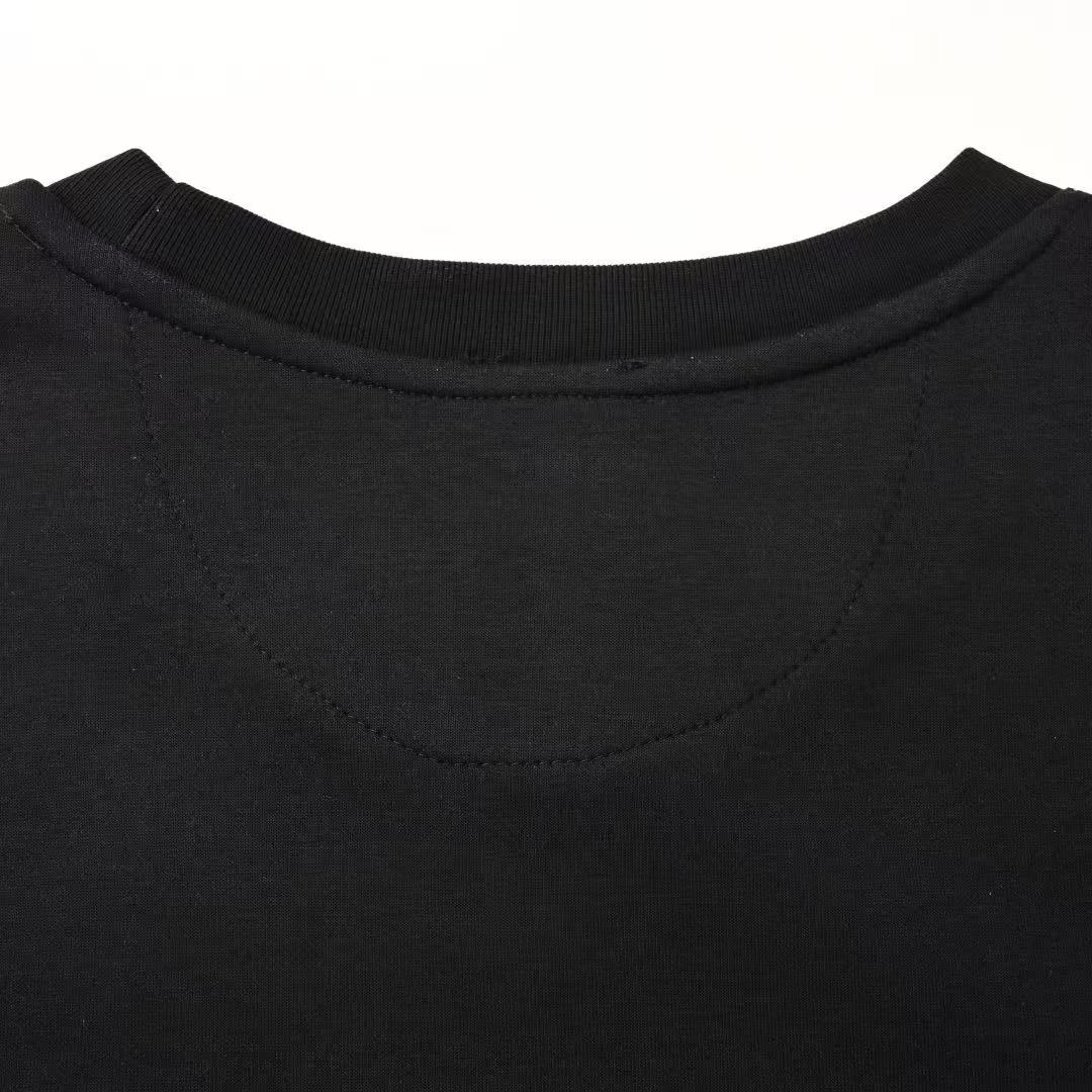 Fendi ブラックコットン Tシャツ