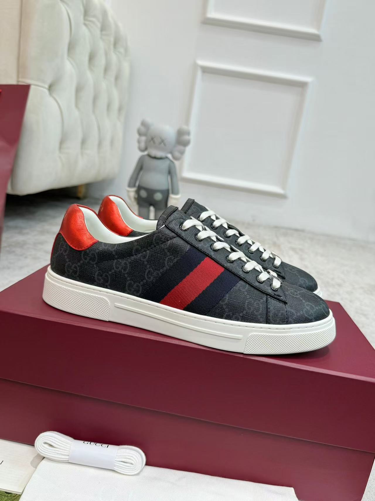 GUCCI〔エース〕ウェブ ストライプ メンズ スニーカー