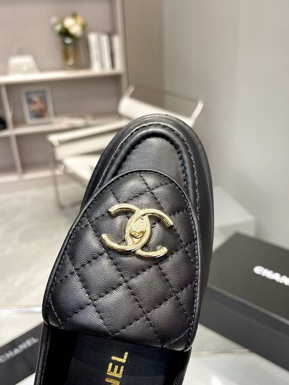 2025年春夏  ローファー ラムスキン  ブラック