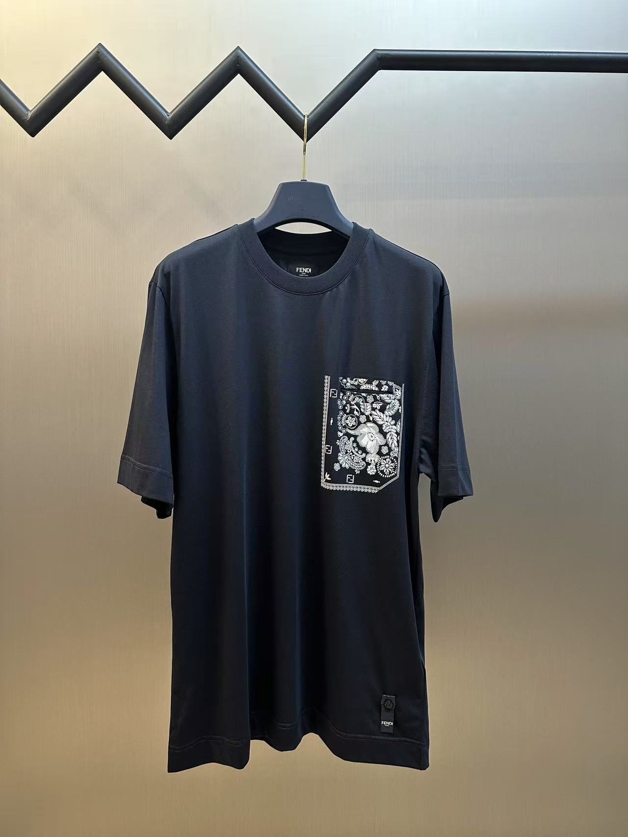 Fendi ブルーコットン Tシャツ