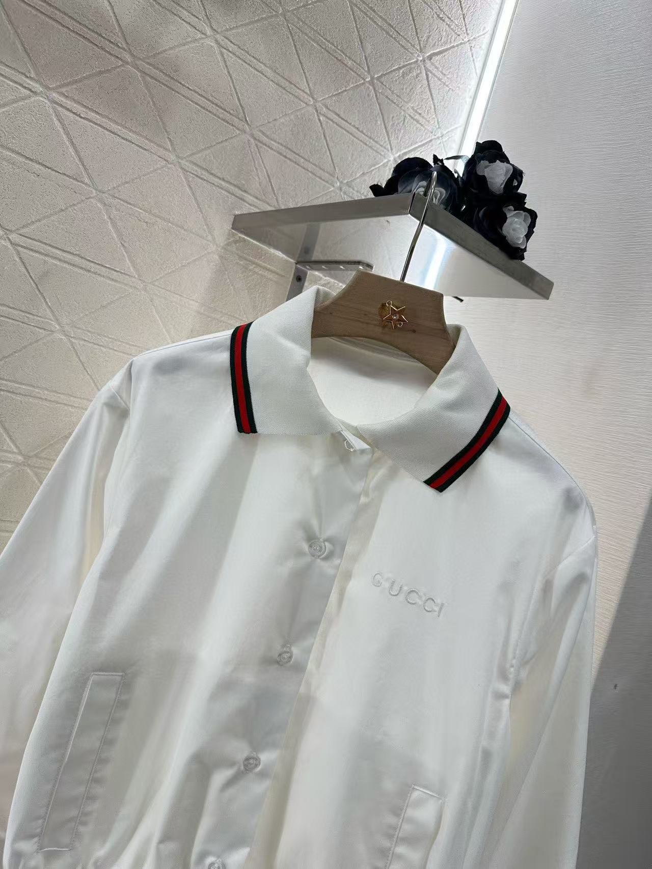 GUCCI ドローストリング コットンポプリン シャツ