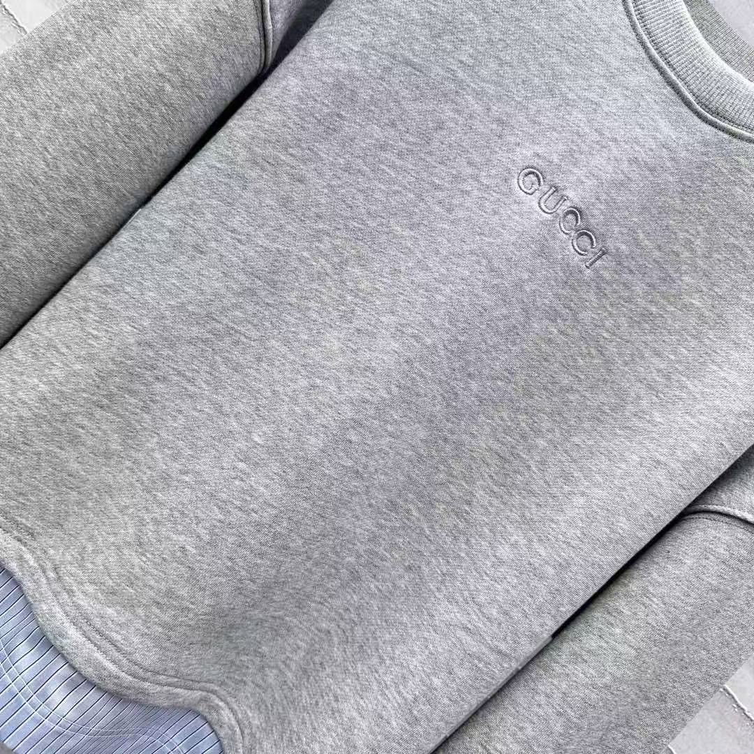 GUCCI エンブロイダリー コットンジャージー スウェットシャツ