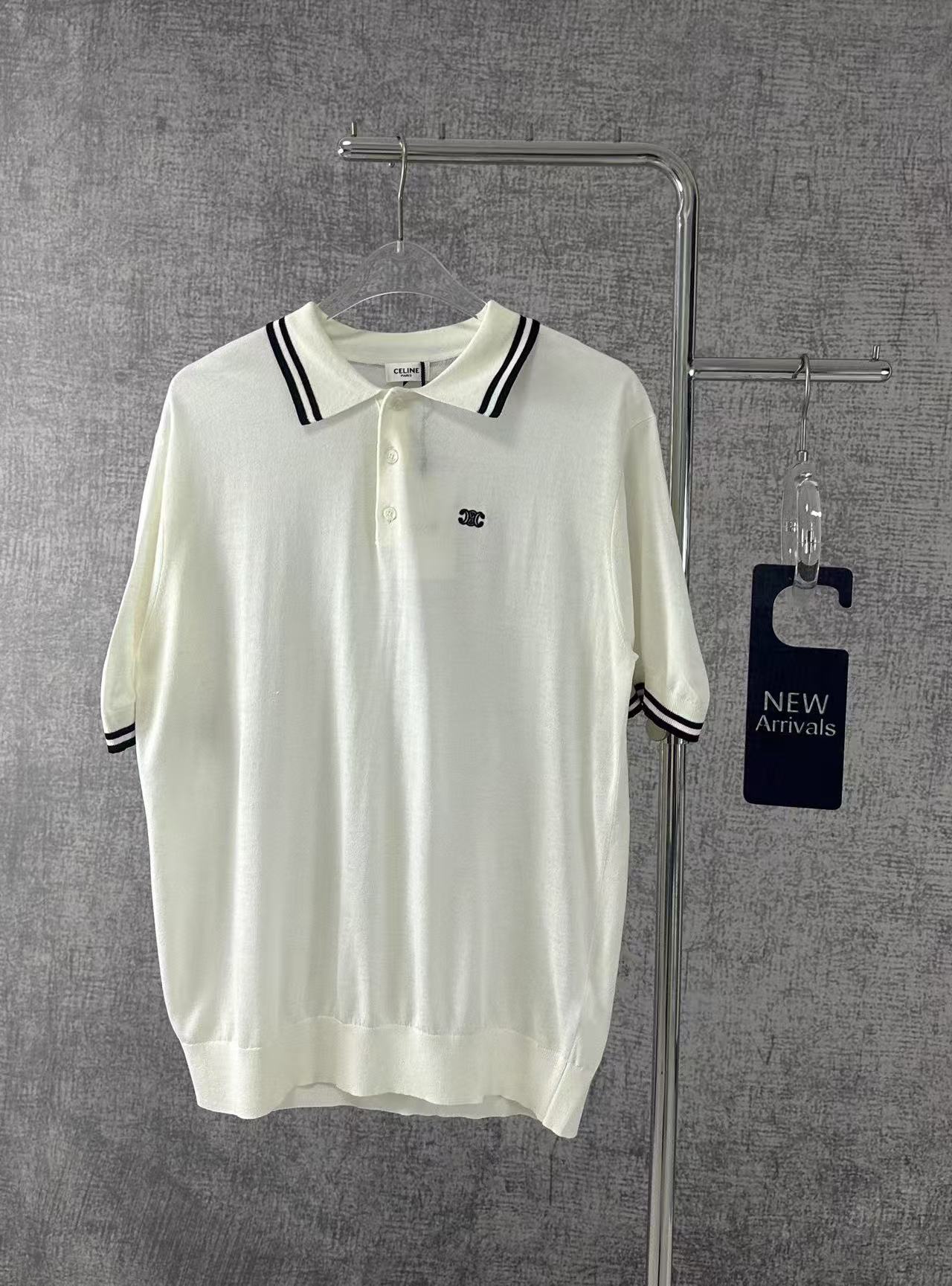 CELINE トリオンフ ポロシャツ / ファインコットン
