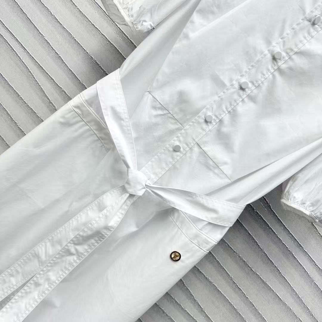 Louis vuitton パフスリーブ シャツドレス