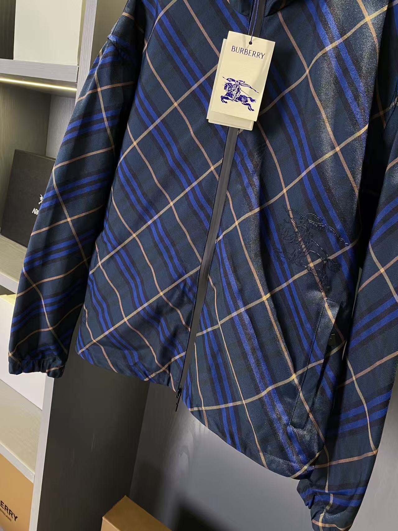 Burberry チェック ツイルジャケット