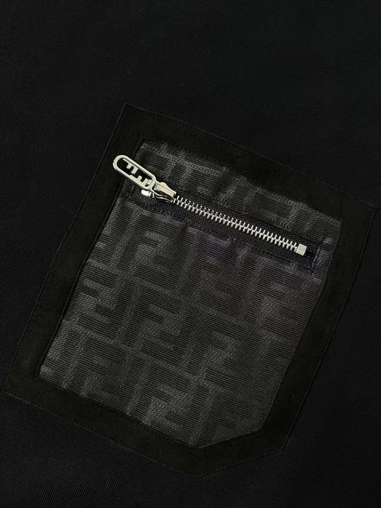 Fendi ブラックジャージー スウェットシャツ