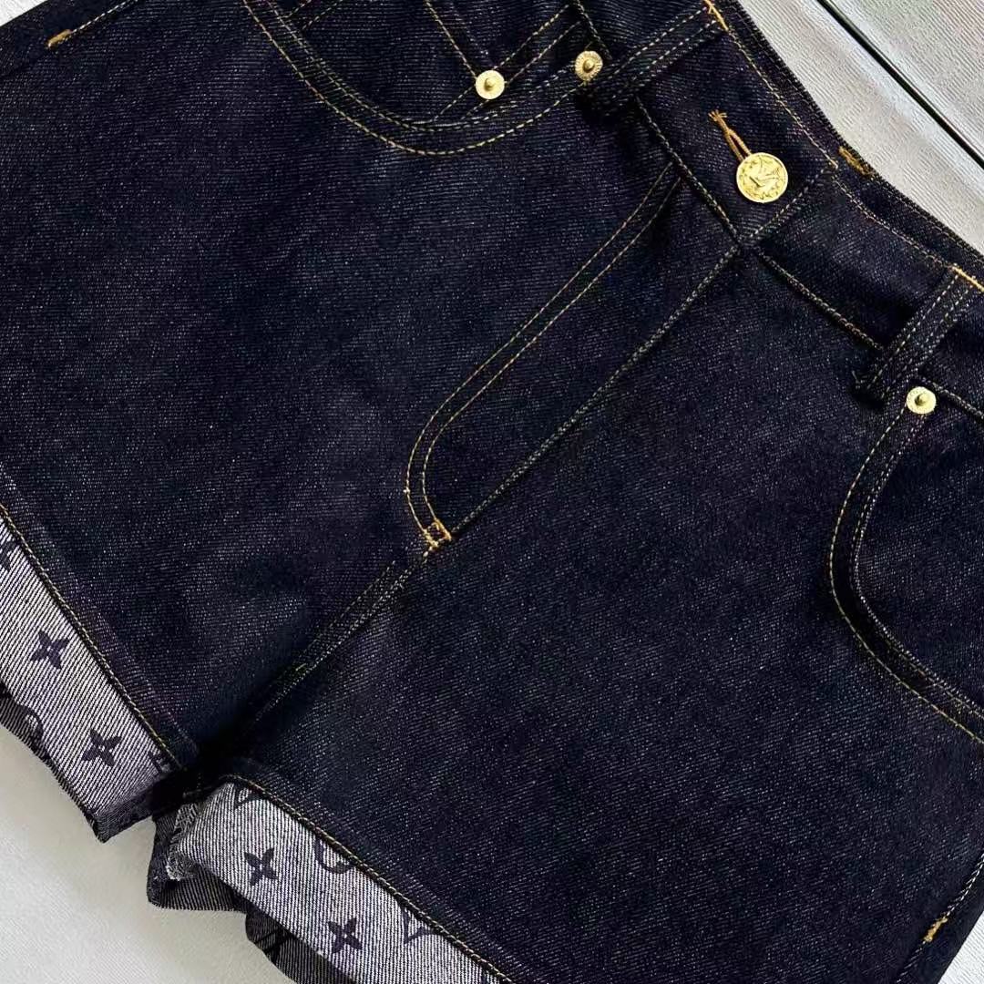Louis vuitton カフドヘム デニムミニショーツ