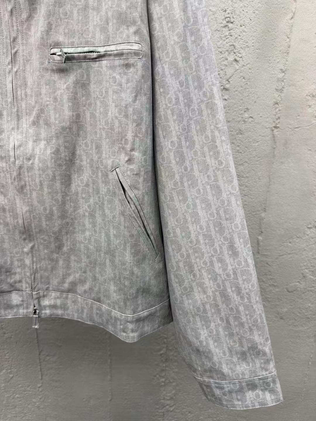 DIOR ジップ ブルゾンジャケット ディオール オブリーク コットンデニム