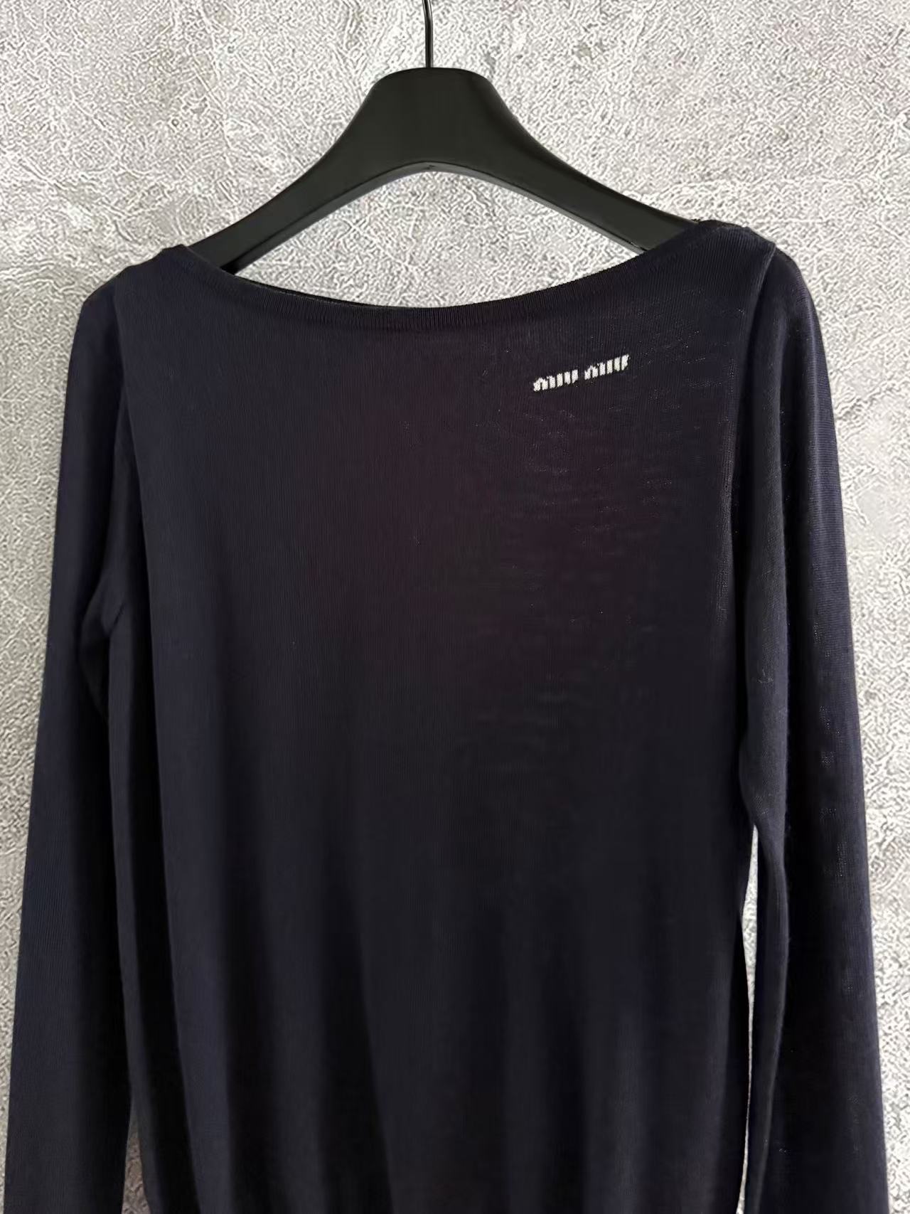 MIUMIU ウール ボートネック セーター