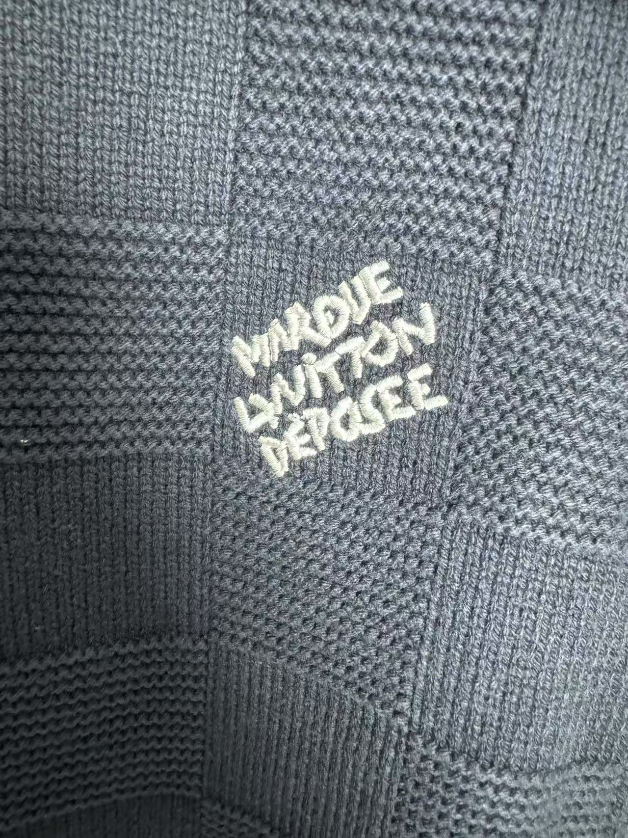 Louis vuitton エンベリッシュド ウールダミエプルオーバー