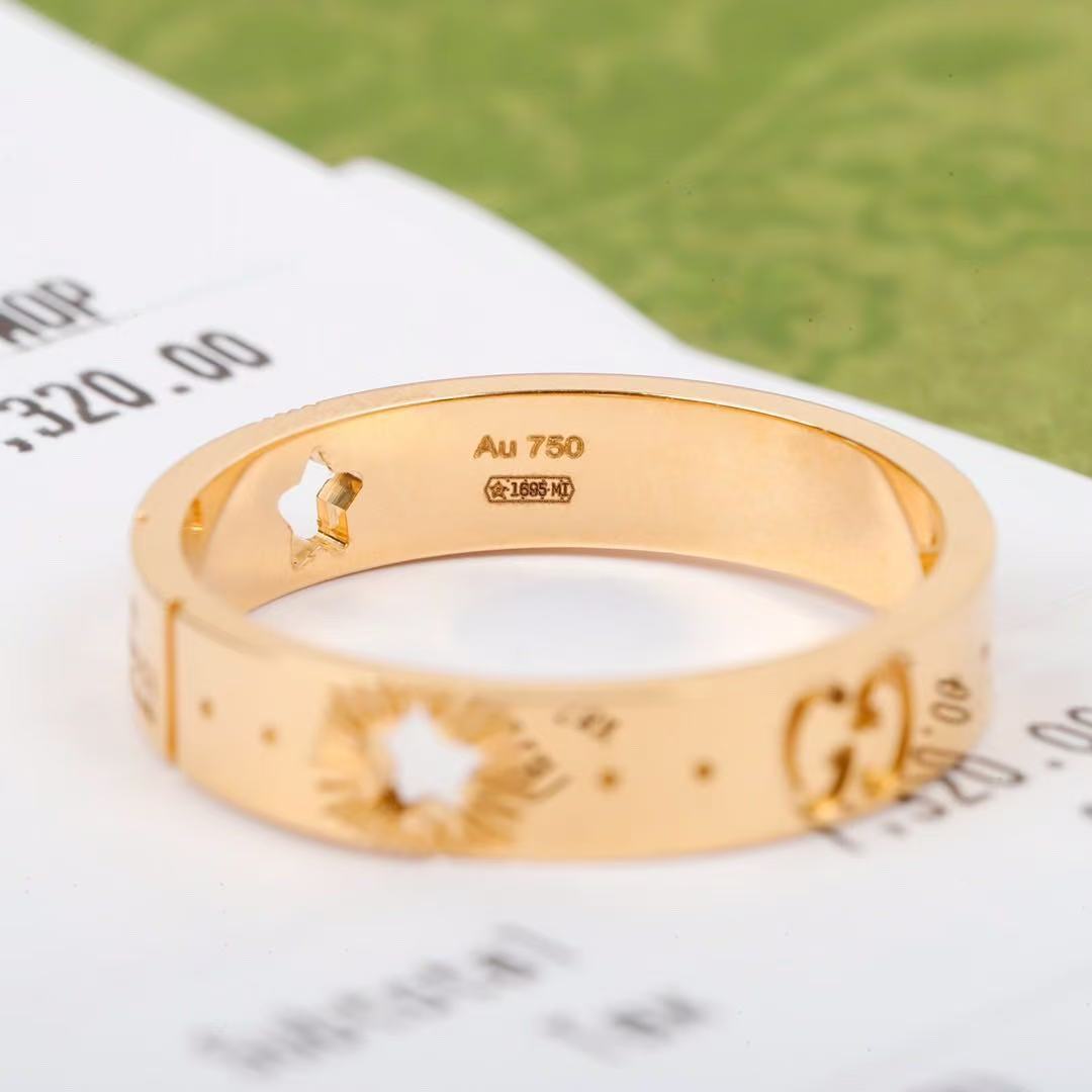 オンライン限定 スター イエローゴールド リング