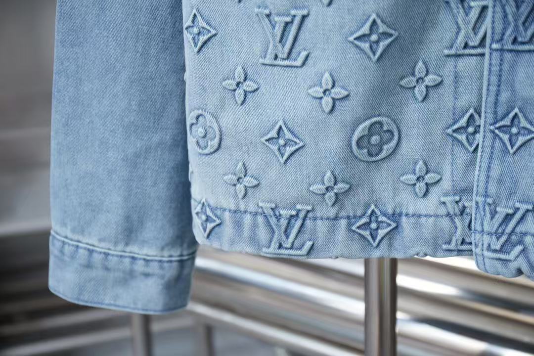 Louis vuitton アップサイクルデニム キャンバスジャケット