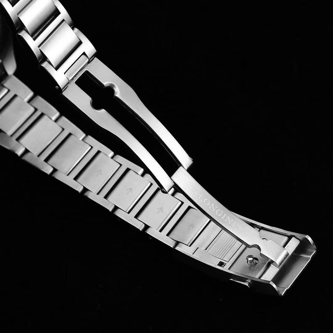 LONGINES  ロンジン  HYDROCONQUEST GMT, L3.790.4.96.6, 自動巻 ウォッチ, Ø 41.00 mm, ステンレススティールとセラミック.