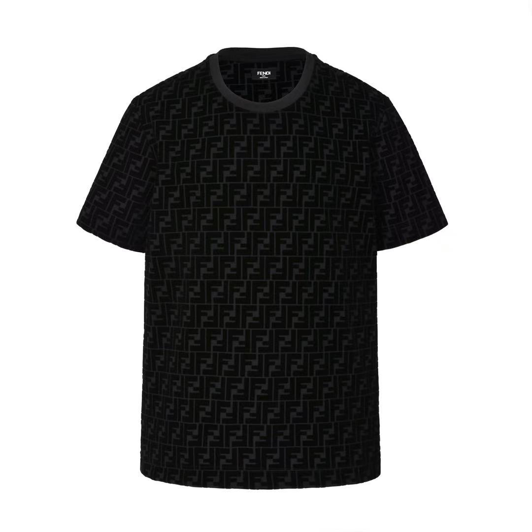 Fendi ブラックピケ Tシャツ