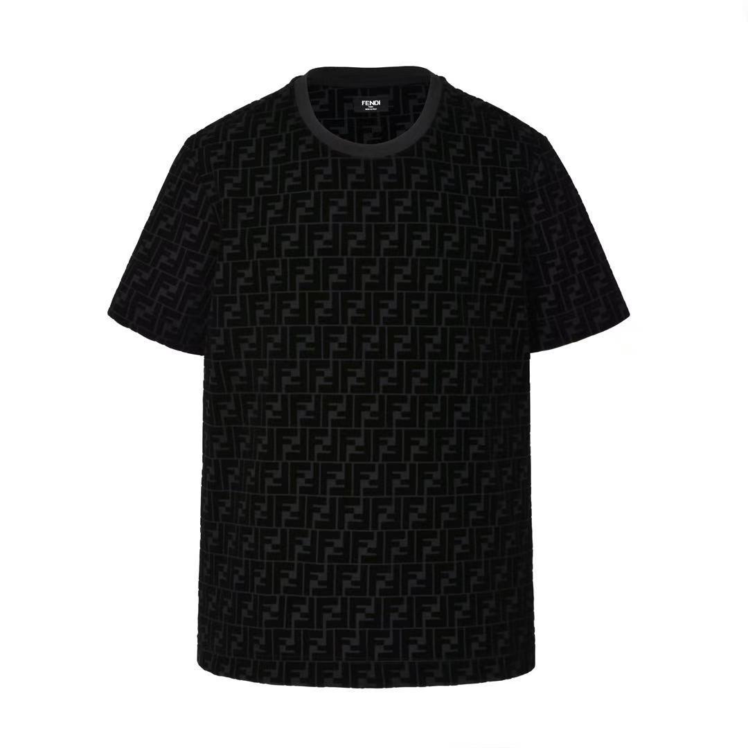 Fendi ブラックピケ Tシャツ