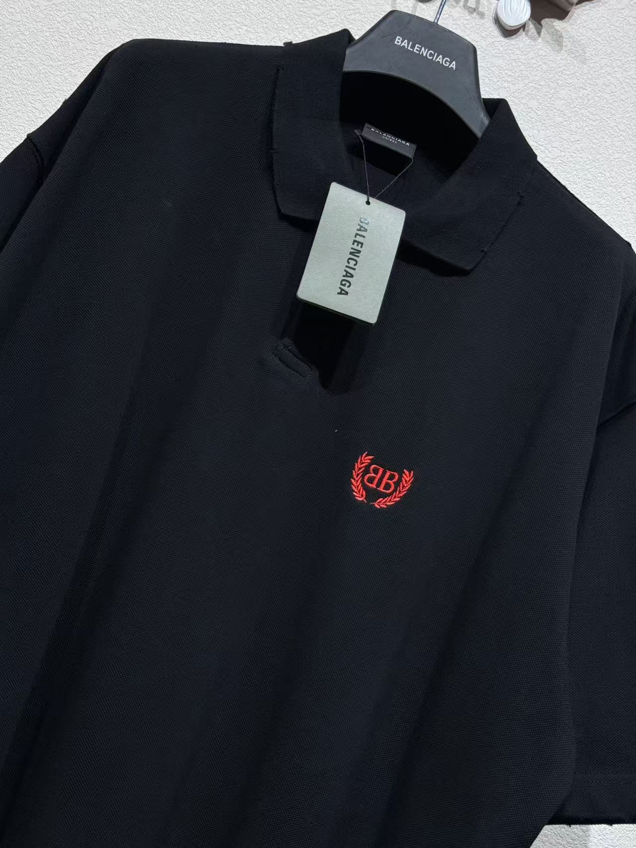 Balenciaga フェードブラック の メンズ LAUREL CLASSIC ショートスリーブ レギュラー POLO