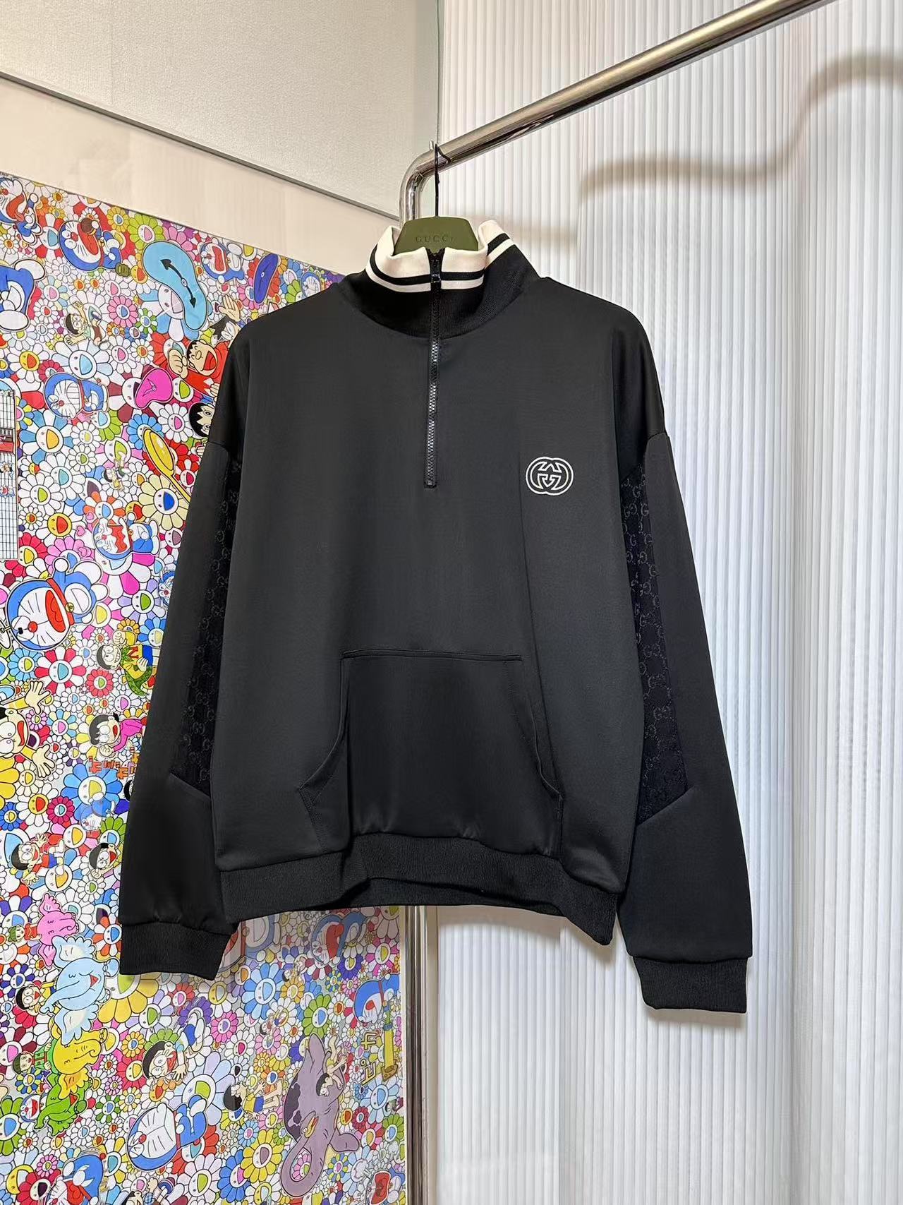 GUCCI テクニカルジャージー ハーフジップジャケット