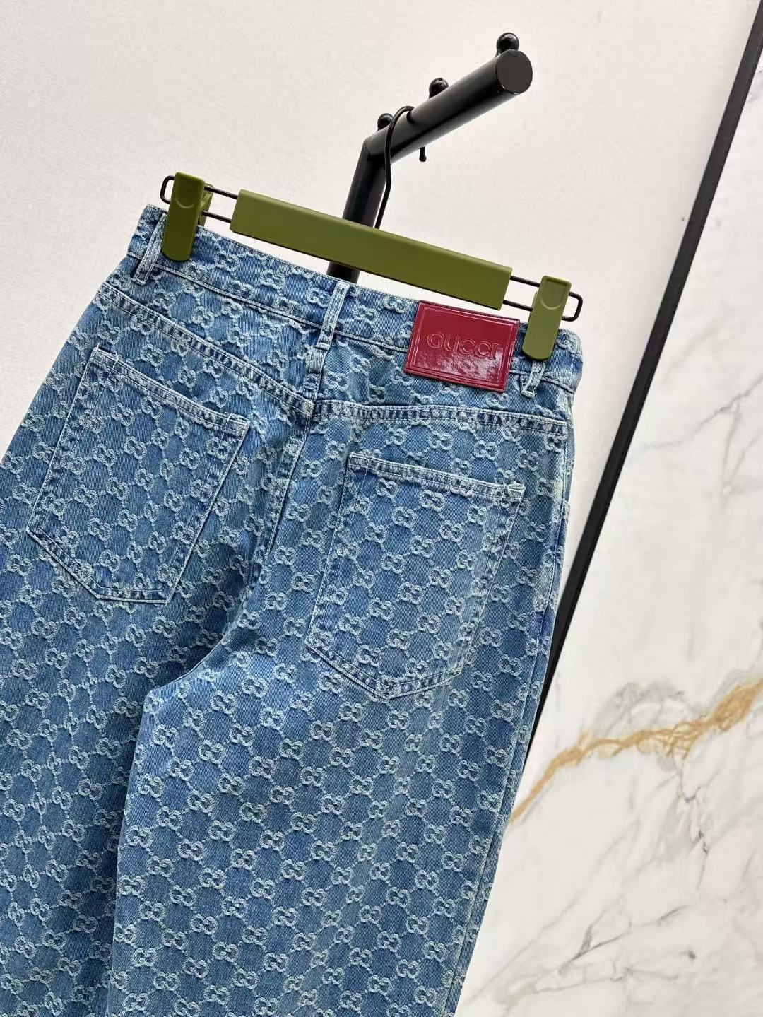 GUCCI GGデニムジャカード パンツ